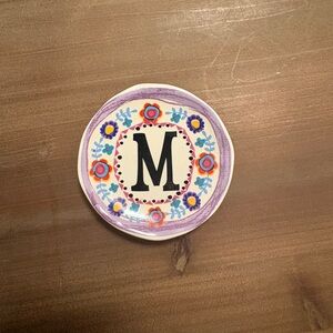 Colorful Monogrammed Trinket Dish